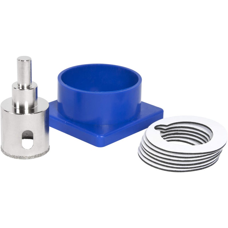 QEP 1-3/8 in. Diamond Hole Saw with Water Delivery System  Silver - Image 1